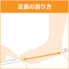 足長の測り方